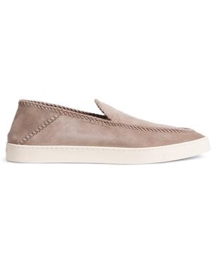 Giorgio Armani Suede Loafers - Natural