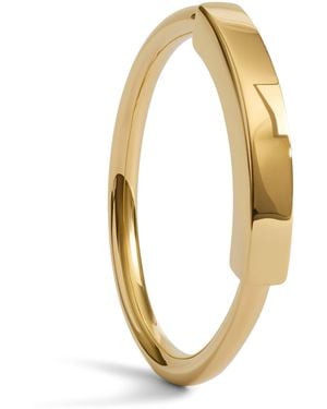 Monica Vinader Vermeil Linear Stacking Ring - Metallic