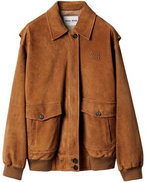 Miu Miu Blouson - Brown