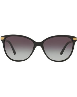 Burberry Icon Stripe Cat Eye Sunglasses - Grey
