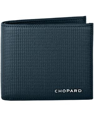 Chopard Mini Leather Classic Bifold Wallet - Blue