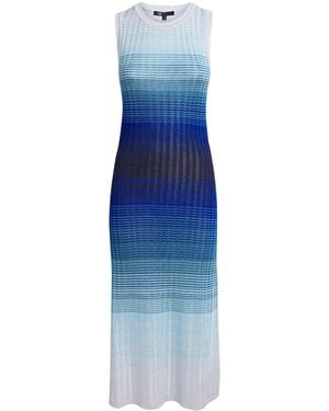 Maje Ombré-Knit Maxi Dress - Blue