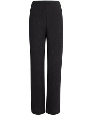 Anine Bing Crinkled Aden Straight Pants - Black