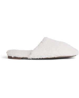 Eberjey Faux Shearling Slippers - White