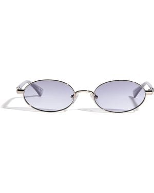 Le Specs Icicle Oval Sunglasses - Metallic