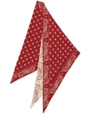 Guest In Residence Cotton-Silkthe Wild Rag Scarf - Red
