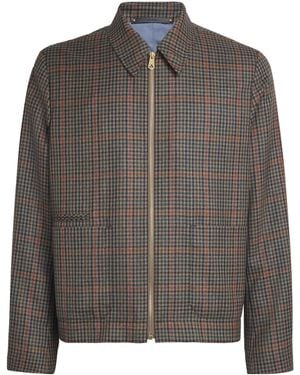 Paul Smith Wool Check Jacket - Gray