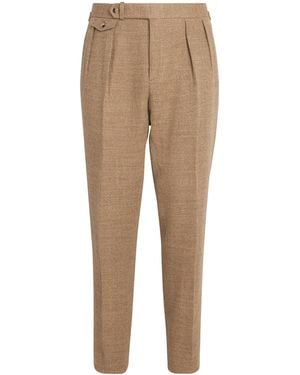 Polo Ralph Lauren Linen Woven Suit Pants - Natural