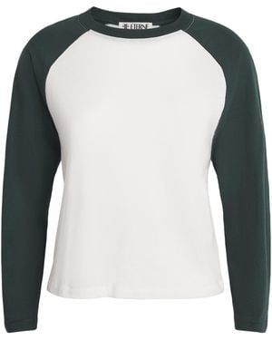 ÉTERNE Cotton-Modal Baseball T-Shirt - Multicolour