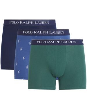 Polo Ralph Lauren Logo-Waist Boxer Briefs - Blue
