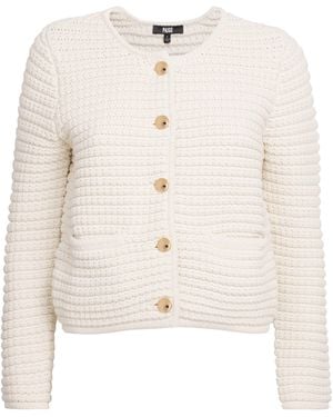 PAIGE Cotton-Blend Crochet Oberon Cardigan - White