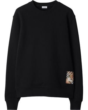 Burberry Cotton-Linen Check Overshirt - Black