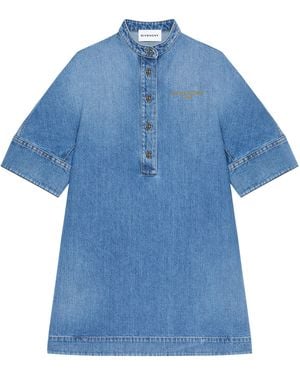 Givenchy Denim Mini Dress - Blue
