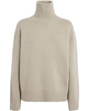 TOTEME Wool Rollneck Sweater - Natural