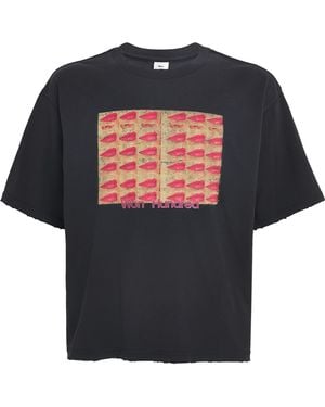 Won Hundred Oversized Houston Kisses T-Shirt - Black