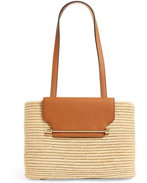 Strathberry Raffia Basket Tote Bag - Brown