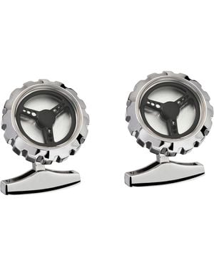 Chopard Racing Steering Wheel Cufflinks - White