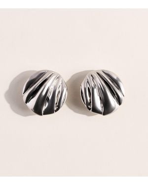 Chloé Pleats Clip-On Earrings - Natural