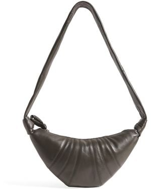 Lemaire Small Nappa Leather Croissant Bag - Metallic