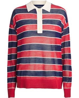 Mother Wool The Biggie Raquette Polo Top - Red