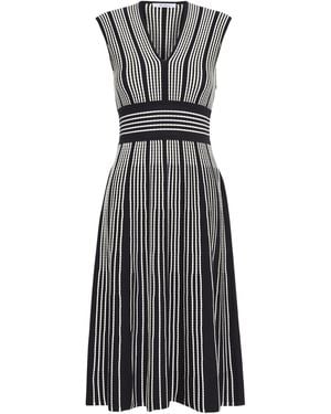 Max Mara Sleeveless Viscose Yarn Dress - Multicolour