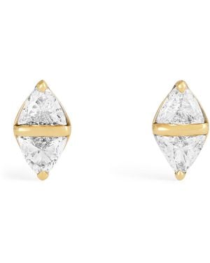 Emily P. Wheeler And Diamond Tilly Stud Earrings - Metallic