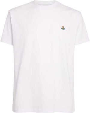 Vivienne Westwood Organic Cotton Drawn-On Orb T-Shirt - White