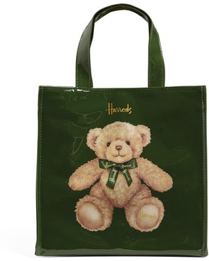 Harrods Small Jacob Bear Shopper Bag - Green