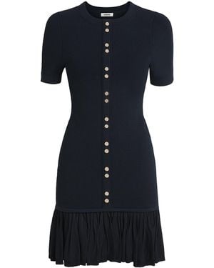 Sandro Ruffled Mini Dress - Black