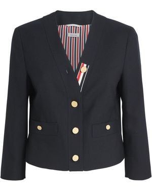 Thom Browne Virgin Wool Jacket - Blue