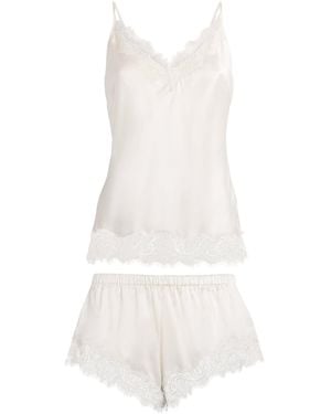 Harrods Silk Camisole And Shorts Set - White