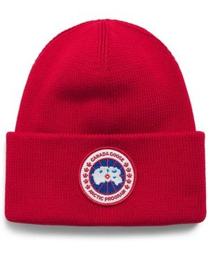Canada Goose Wool Arctic Toque Beanie - Red