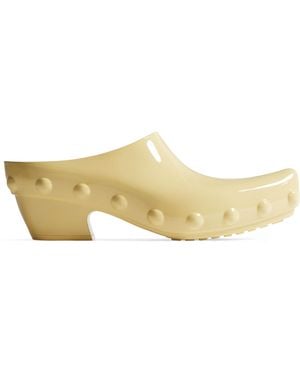 Bottega Veneta Curved-Toe Gondola Clog Mules 65 - Natural
