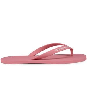 Christian Louboutin The Summer Flat Rubber Sandals - Pink