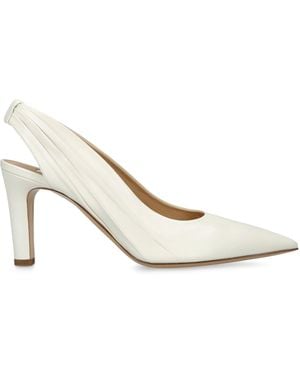 Gabriela Hearst Leather Amari Slingback Court Shoes 75 - White