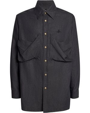 Vivienne Westwood Cotton-Linen Achilles Overshirt - Black