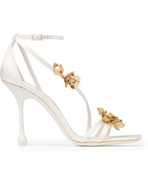 Jimmy Choo Zea Heeled Sandals 95 - Metallic