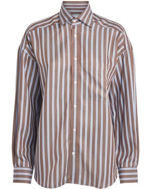 With Nothing Underneath Tencel The Weekend Shirt - Multicolour