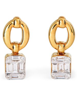 Nadine Aysoy And Diamond Catena Earrings - Metallic