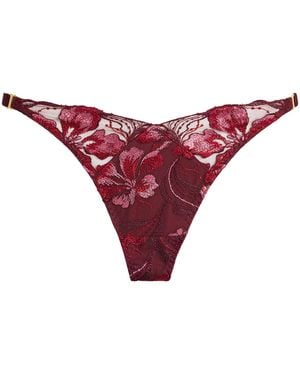 Bordelle Ren Wide-Band Thong - Red