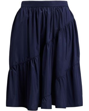 Ralph Lauren Kyle Featherweight Taffeta Skirt - Blue