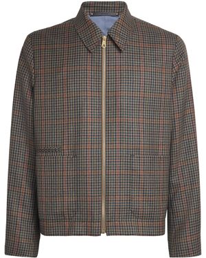 Paul Smith Wool Check Jacket - Grey