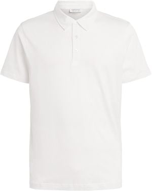 Sunspel Supima Cotton Polo Shirt - White