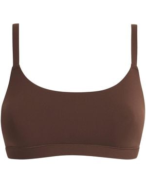 Skims Fits Everybody Scoop-Neck Bralette - Brown