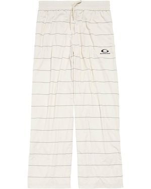 Balenciaga Striped Joggers - White