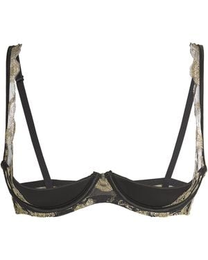 Coco De Mer Lace Oriana Quarter Cup Bra - Black