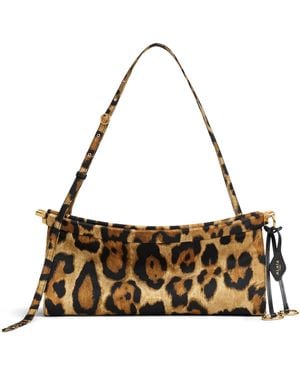 Alaïa Medium Twill Le Click East West Shoulder Bag - Metallic