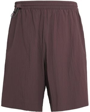 On Shoes Seersucker Courtside Shorts - Purple