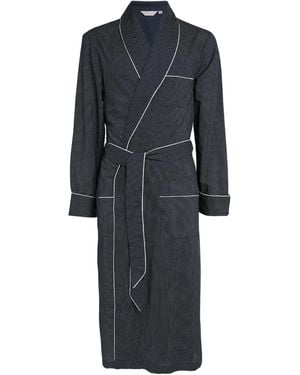 Derek Rose Polka-Dot Dressing Gown - Blue