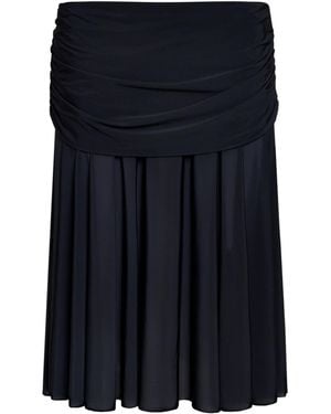 Skims Milky Sheer Midi Skirt - Blue
